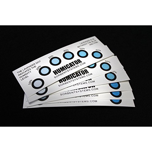 Humidity Indicator Cards - 10-60% 6 Spot (100)