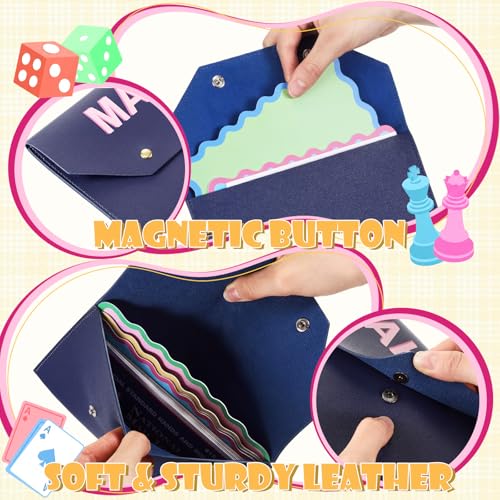 Juego de Mahjong con Estuche de Cuero y Bolsa para Dados miniatura 4