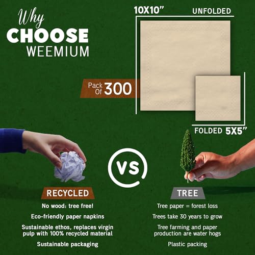 Servilletas para eventos y comedor Weemium 3