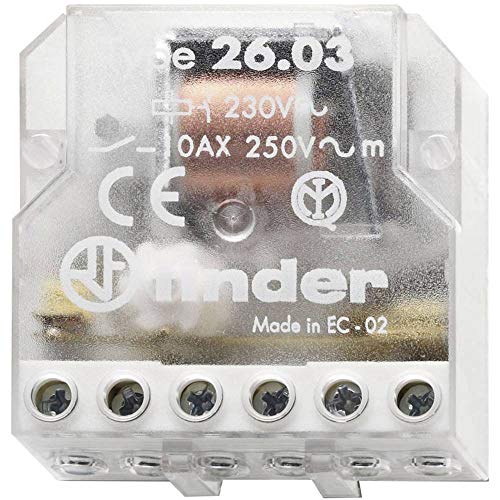 Télérupteur pour encastrement Finder 26.03.8.230.0000 1 NO (T), 1 NF (R) 230 V/AC 10 A 2500 VA 1 pc(s)
