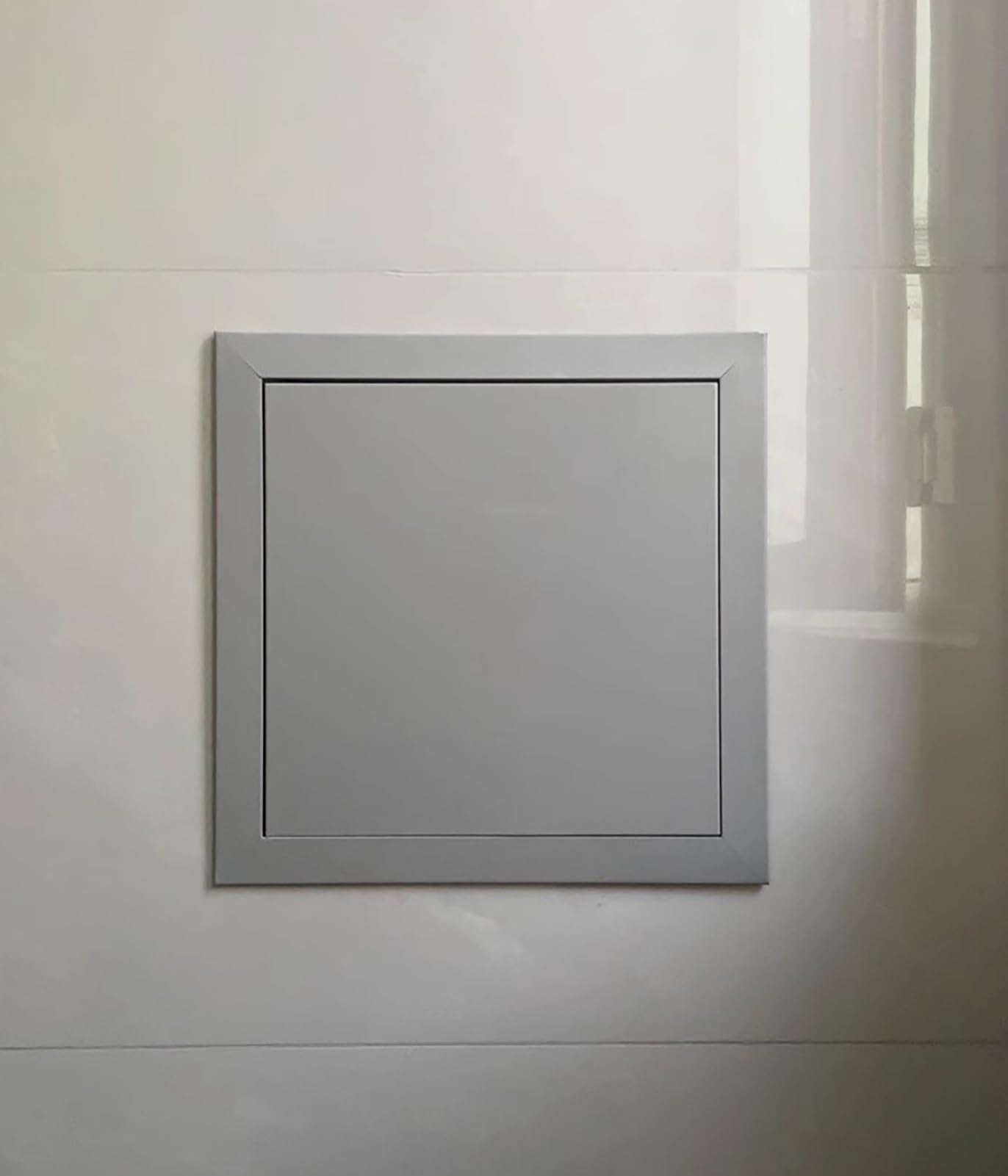 Sportello Ispezione Porta di Accesso Grigia con Chiusura a Sfioramento, Pannello di Accesso per L'ispezione Della Porta a Scomparsa del Muro a Secco, Porta di Accesso Ai Sistemi di Sicurezza(45x80cm(1