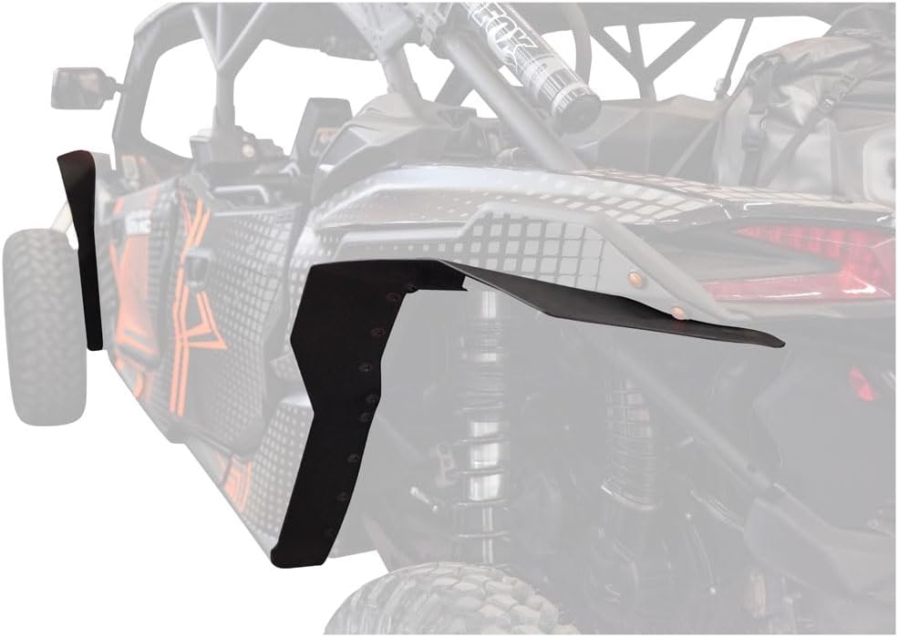 Tusk UTV Fender Flare Kit Black Compatible with Can-Am Maverick X3/Max 72 Inch/X3/Max Turbo 64 Inch 2017-2026