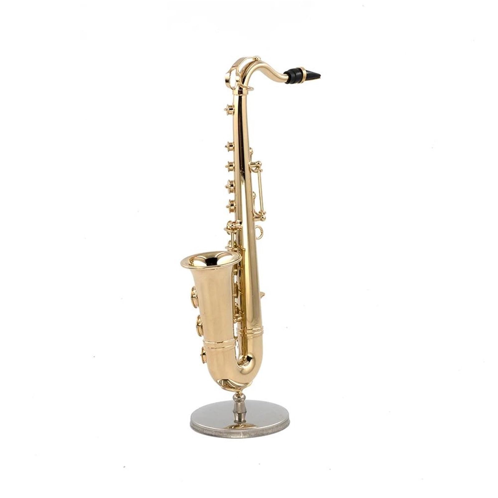 Modelo Musical Saxofón Tenor De Cobre En Miniatura Modelo De Mini Instrumento Musical Decoración 8,5 Cm/14cm/16cm(16cm)