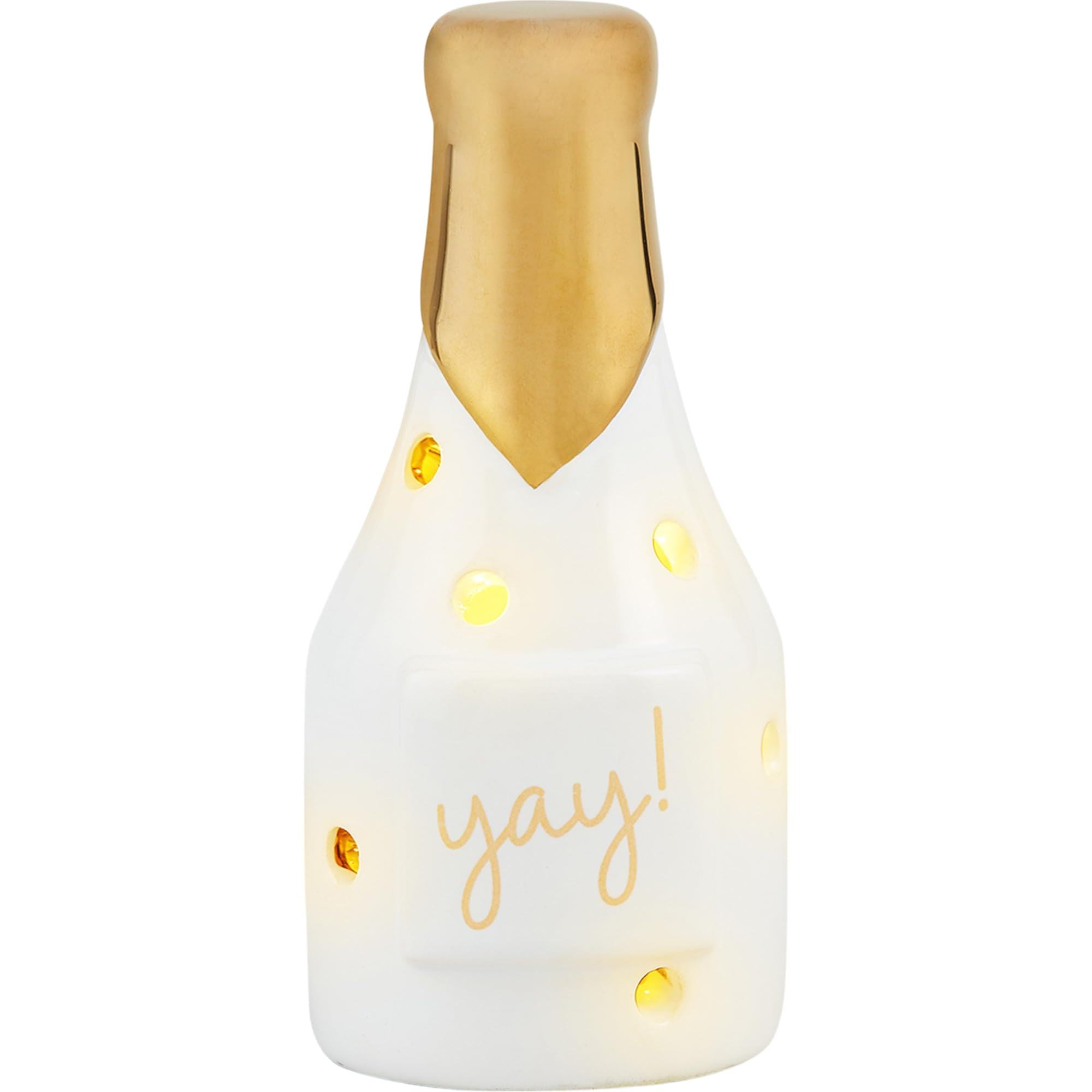 THINGS REMEMBERED Ceramic Champagne Light Up Sitter for Serveware
