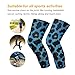 sanluoli Blue Black Leopard Print knee support brace (1 pair) Support for All Sports knee compression sleeve women for Daily Use, Daily Use, Daily Use, Daily Use