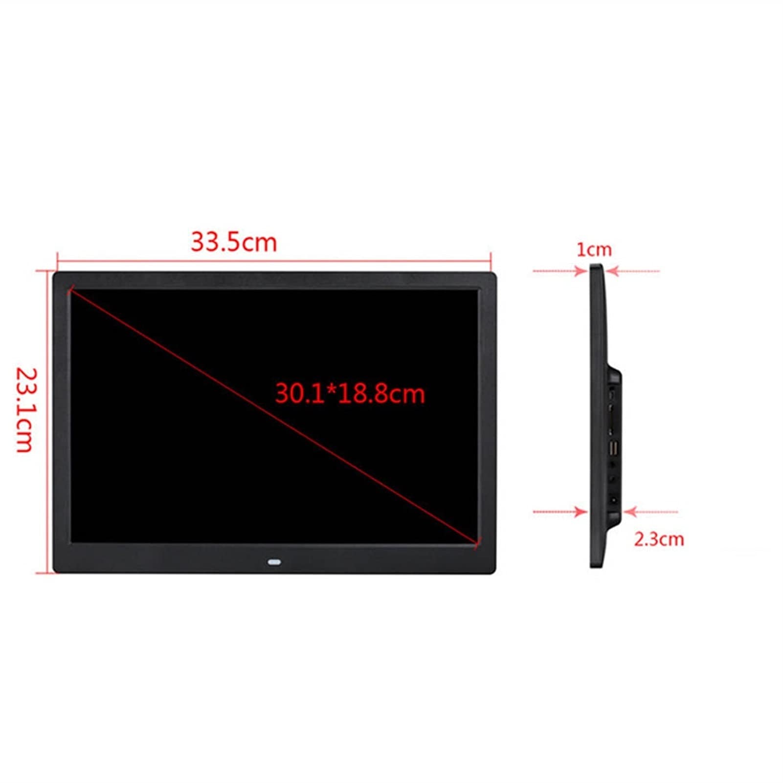 Cyfrowa ramka na zdjęcia 14-calowa elektroniczna cyfrowa ramka na zdjęcia Ekran LCD Cyfrowa Odtwarzacz reklamowy wideo Rozdzielczość 1280800 (czarny)