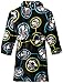 Komar Kids Boys' Little Fleece All Sports Robe, Black, X-Small