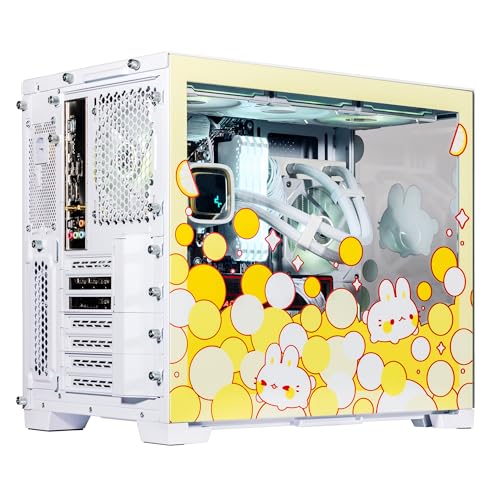 Image of Velztorm Fruity Bunny Custom Built Gaming Desktop PC (AMD Ryzen 7 5700X, Radeon RX 9070 XT, 32GB DDR4, 2TB PCIe SSD, RGB Fans, 240mm AIO, 850W PSU, WiFi 5, Bluetooth 5.0, RJ-45, Win 11 Pro)