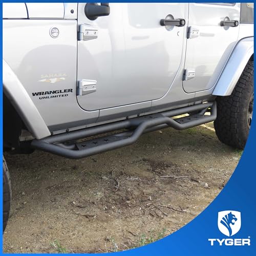 Estribos laterales Tyger Auto para Jeep Wrangler JK 2007-2018 miniatura 3