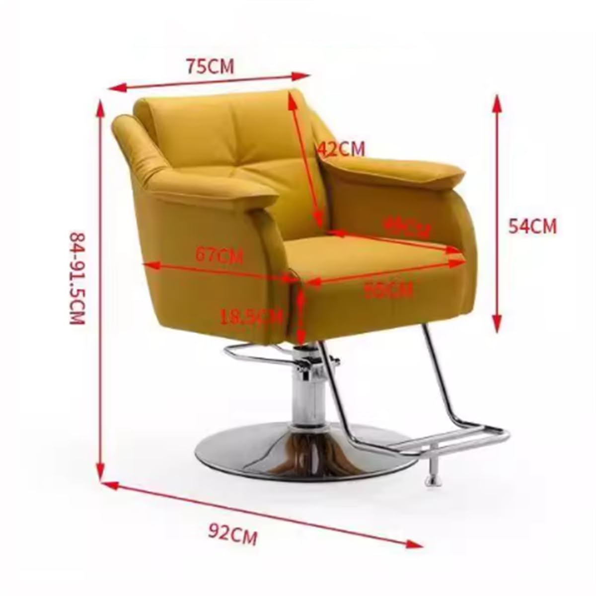 Sillas de barbero, Silla de barbero hidráulica de Alta Resistencia, Silla de salón giratoria de 360° para estilistas, Silla de SPA cómoda para barbería, mobiliario Profesional para Salones d