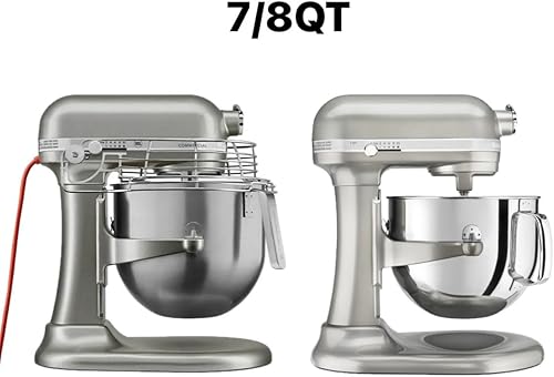 Miniatura 4 de Funda acolchada compatible con batidora de pie KitchenAid, con 2 bolsillos (blanco, mini)