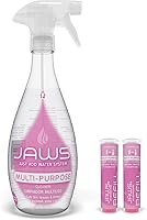 Vista 1 de JAWS Kit de limpiador multiusos – Botella recargable de 25 onzas, 2 repuestos perfumados de lavanda, ideal para baños, cocinas, suelos y más