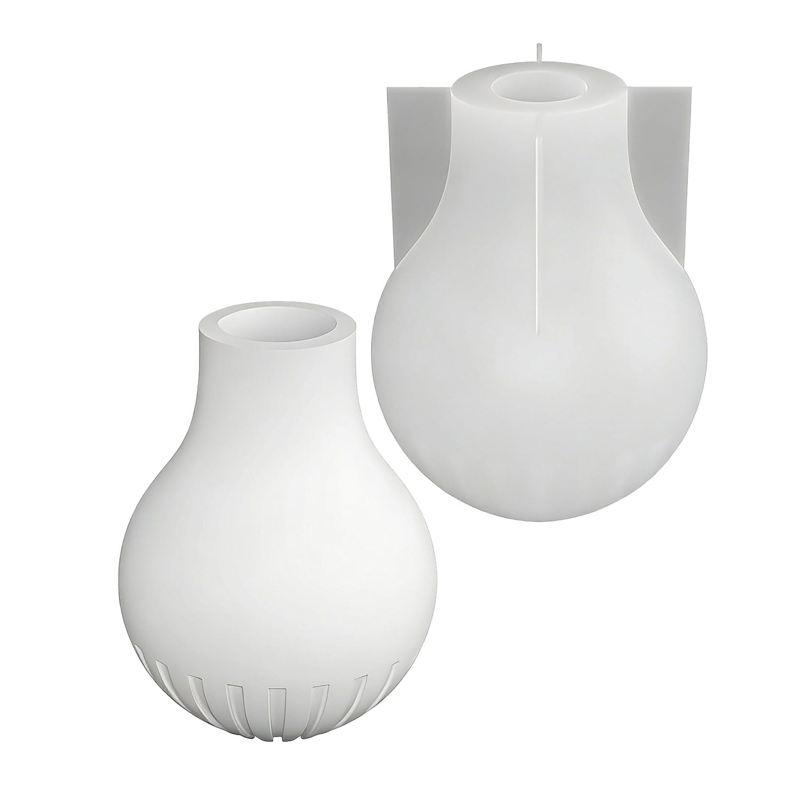 HZBB Silicone Vase Molds Candlestick Silicone for Epoxy Casting Making Holder Gypsum Figure Decoration Render Jar Cast