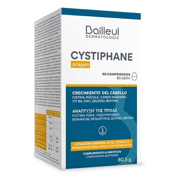 Cystiphane Anagen stoppe la perte de cheveux et booste la repousse 90 cp
