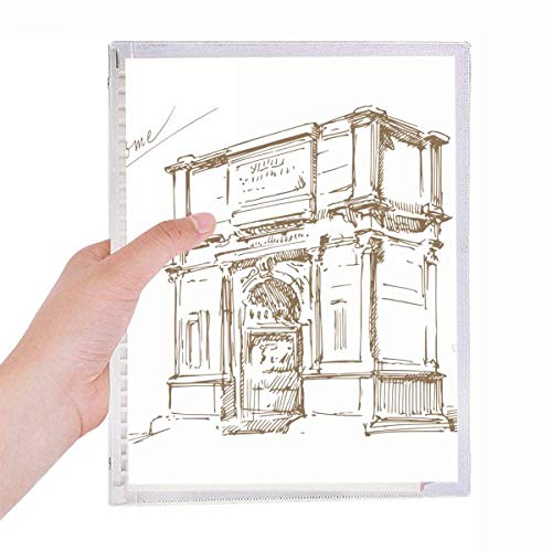 Carnet à spirale rechargeable avec motif de l'Arc de Constantine pour notes et croquis
