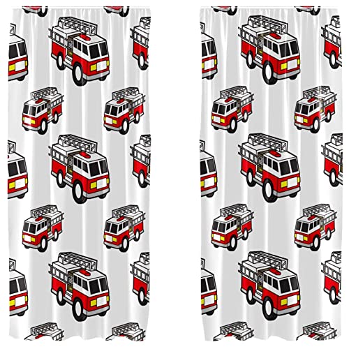 Cortinas de autobús infantil para dormitorio alegre de 55 x 84 pulgadas 2