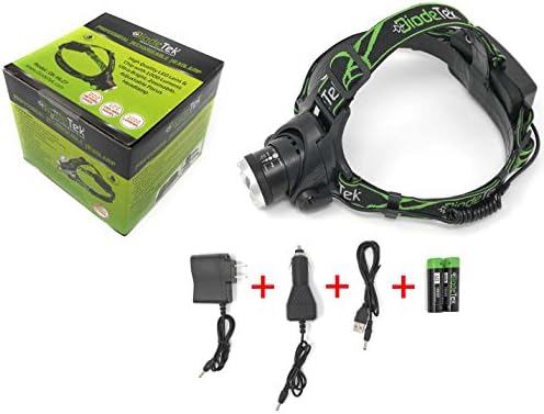 Super Bright Professional LED Headlamp Waist Lamp with 3 Light Modes and Zoom Function Great for Home and Car Repairs, Camping, Running, Walking, Hiking, Waterproof, Shockproof Rechargeable Headlamp