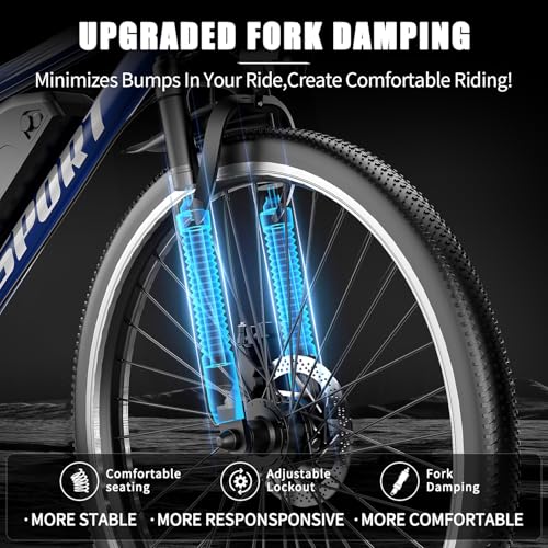 Image of Misodo Electric Bike for Adults, 1500W Peak Mountain Ebike with 25 MPH, 65 Miles Range, 7 Speeds, 48V 10Ah Removable Battery 26 inch Ebike for Commute
