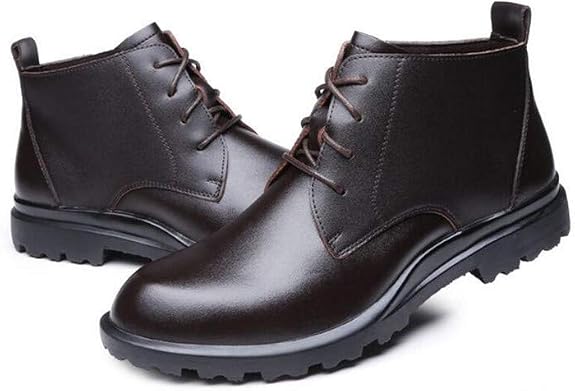 Amazon.com: Botas cortas de algodón para hombre, tamaño grande, de cuero,  para hombre : Ropa, Zapatos y Joyería