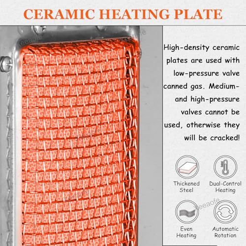 Stainless Steel Vertical Shawarma Grill Machine - Gas Doner Kebab Broiler for Restaurant, Home Kitchen & Commercial Use - High Efficiency & Durable Cooking Equipment