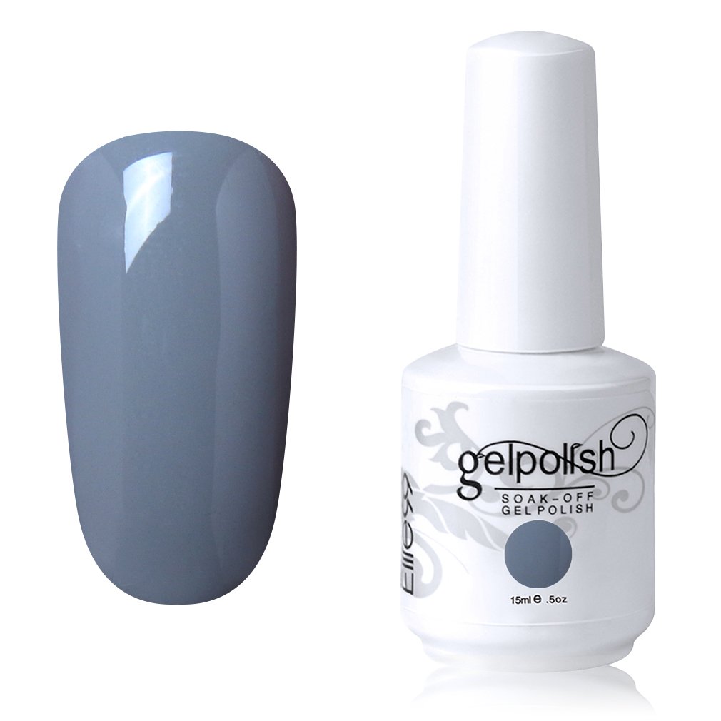 Elite99 Soak-off Gel Polish Lacquer Nail Art UV LED Manicure Varnish 15ml Grey 1441