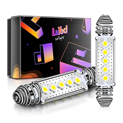 Luyed 578 Led Bulb 569 211-2 212-2 Light Bulb 39Mm 41Mm 42Mm Interior Led Bulb Used For Car/Truck Led Dome Map Door Courtesy License Plate Lights Bulbs, 6500K Xenon White,Pack Of 2 #TOP11