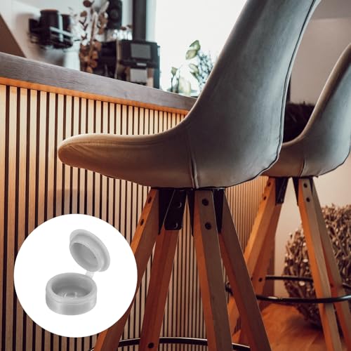 QUARKZMAN 300 Stück Schraubenabdeckkappen, 3mm Kunststoff-Scharnier-Schraubenkappen zum Abdecken von Schraubenköpfen (Grau)