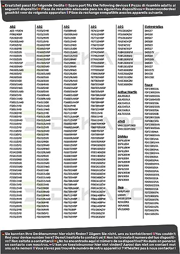 DEKAROX 2,3m Ablaufschlauch 21/26mmØ gerade/gewinkelt passend für Electrolux AEG Juno Zanussi 14000563305/6 140005633056 für Geschirrspüler Spülmaschine