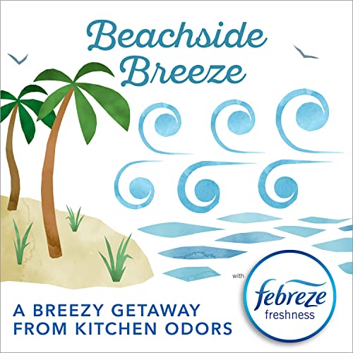 glad small trash bags 4 gallon febreze beachside breeze garbage bags odor resistant with drawstring 80 count