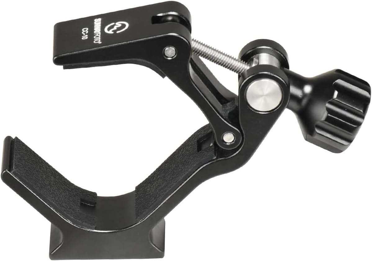 Sunwayfoto CC-10 Binocular Mount Clamp w Arca Compatible Dovetail & 1/4" / 3/8" Sockets