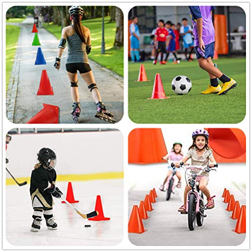 Anslyqa Soccer Cones (9 Inch,20 Pack) Agility Training Sport Cone With Carry Bag For Kids Drills Football Basketball Field Markers, (5 Colors) #TOP5