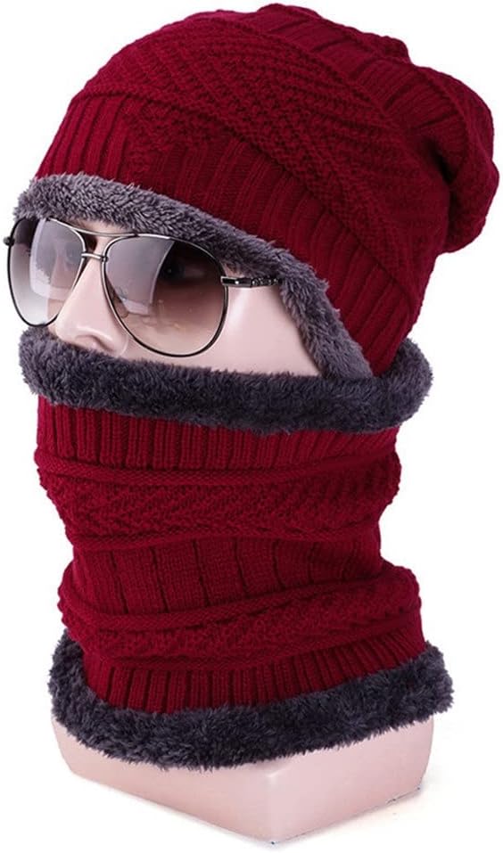 Winter Fashion Two-piece Windproof Cold Earmuffs Men and Women Velvet Thick Warm Hat