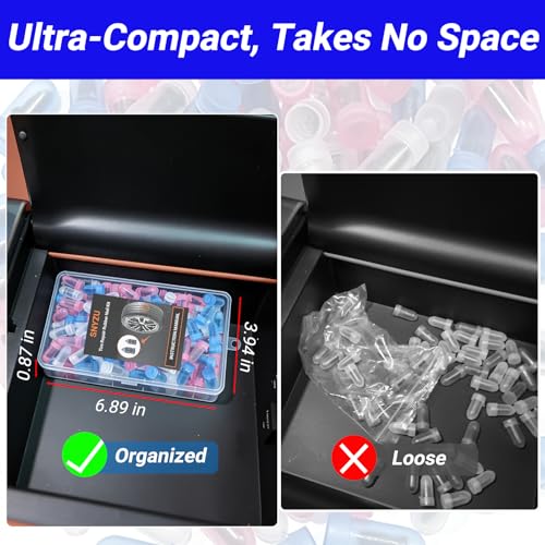 Image of 100PCS Tire Repair Rubber Nail Kit, Premium Spiral Screw-in Tire Plugs with 3 Sizes, Emergency Roadside Flat Tire Fix Tool for Car Truck Motorcycle Tractor ATV SUV (100PCS + Screwdriver)