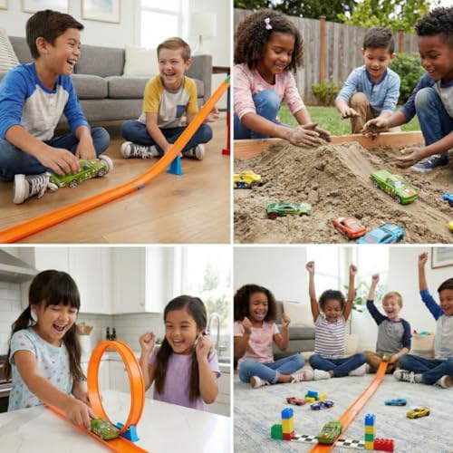Image of GENIE'S TOY BUS Color Changing Die-Cast Racing Car I 1:64 Scale Temperature Sensitive Paint Sports Car I Change Color with Water I Kids Collectible Toy for Ages 3+ I Best Birthday Gift for Kids