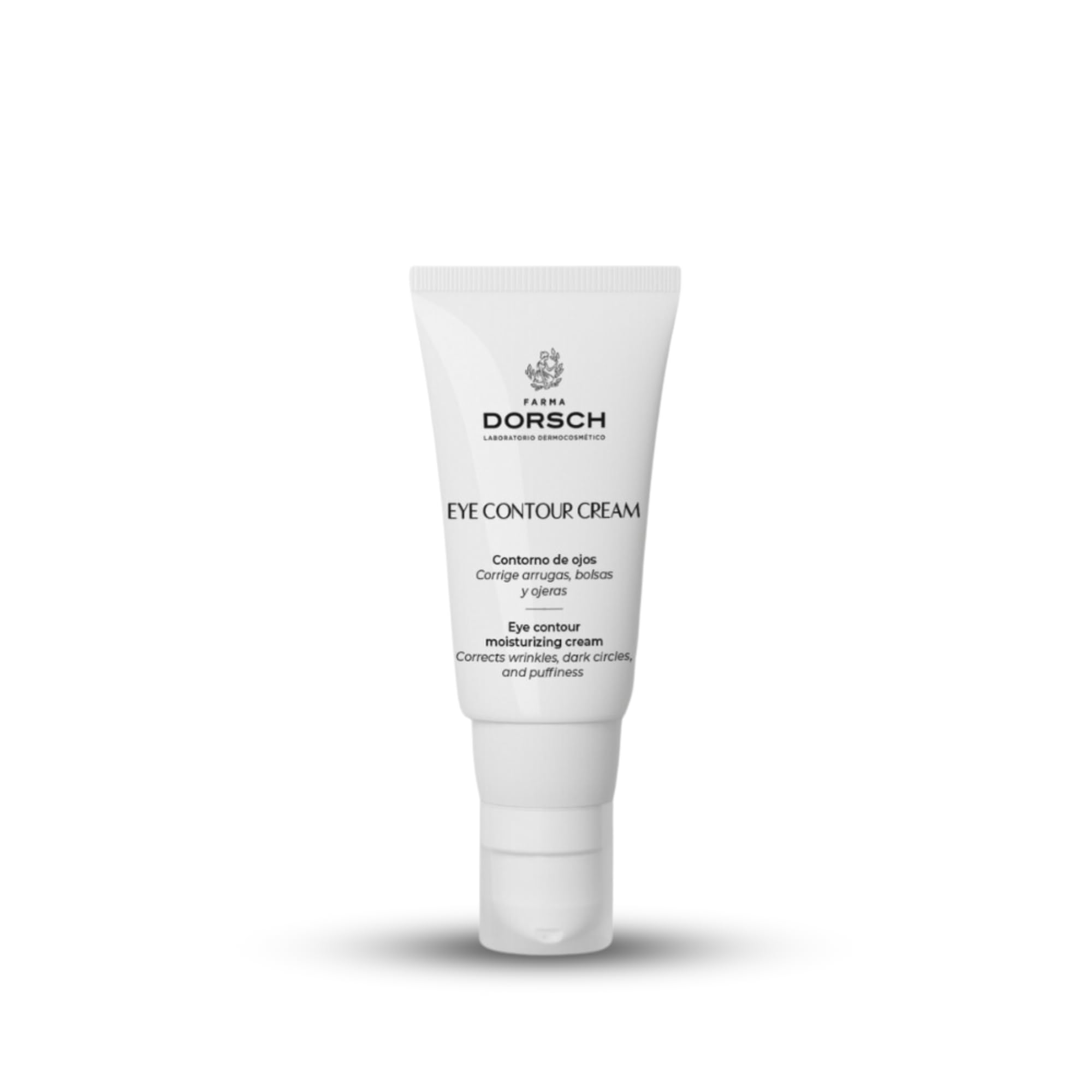 FARMA DORSCH - Eye Contour Cream | Contorno de Ojos par aarrugas, bolsas y ojeras | Con cafeína, ácido hialurónico, bisabolo, complejo de vara, limón y rusco, y silicio orgánico | 15 ml.