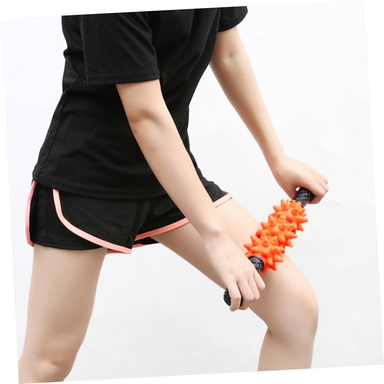 Beaupretty Rodillo Muscular de Yoga Agarres Ergonómicos y Control de Presión, Palo de Masaje para Aliviar Músculos y Mejorar la Relajación en Espalda y Cervical Color Aleatorio