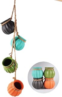 NWFashion Handmade Cement Painting Succulent Flower Pot Planter Hanging Pots (Style C)
