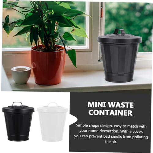 Conjunto de 2 Mini Canastas de Basura de Escritorio miniatura 6