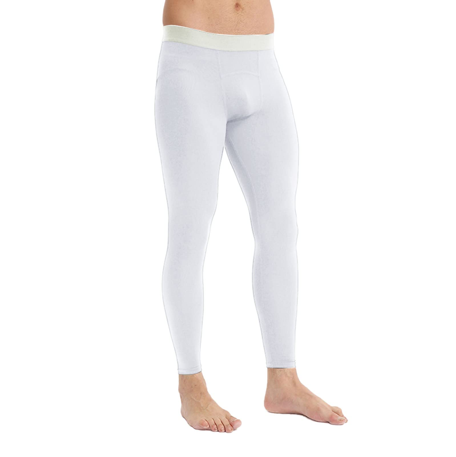 Sous-Vêtement Thermique Homme Long - Pantalon Chaud Taille Haute Coton Pour Hiver