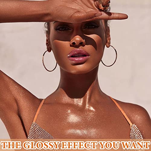 Wenjlyj Body Luminizer Liquid Illuminator,Body Highlighter Smooth Face Body Luminizer,Moisturizing Face Body Glow Illuminator,All In One Body Makeup(Bronze Gold) #TOP5