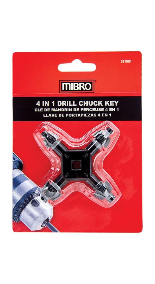 CHUCK KEY 4 IN 1 MIBRO 311061 clé de mandrin multi-taille