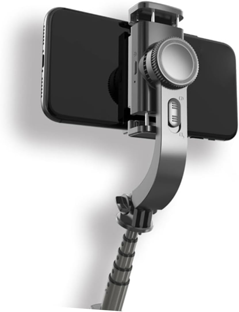 1Set Selfie Stick Tripod Durable Mobile Phone Stabilizer for Vlogging Design Live Streaming Compatible with Smartphones Black