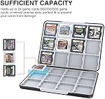 HEIYING Case de carte de jeu pour Nintendo 3DS 3DSXL 2DS 2DSXL DS DSi, Portable 3DS 2DS DS Jeu Cartridge Holder Storage avec 24 Fentes de cartes