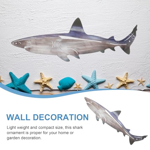 Décoration acier requin inoxydable légère et résistante murale - 3