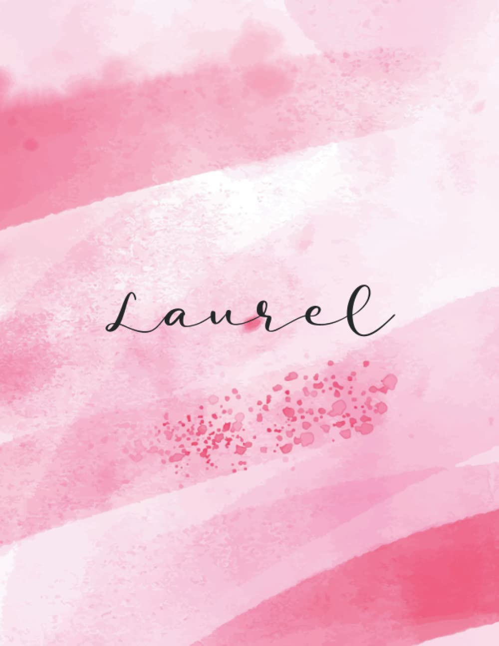 Laurel: Journal Notebook Gray for Writing and Drawing, Blank | Calligraphy Dot Grid Journals | 8.5 x 11 inch - V.730