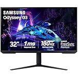 Samsung 32 inch Odyssey G3 Gaming Monitor FHD 180 Hz Refresh Rate (LS32DG302ENXZA) -[Canada Version]