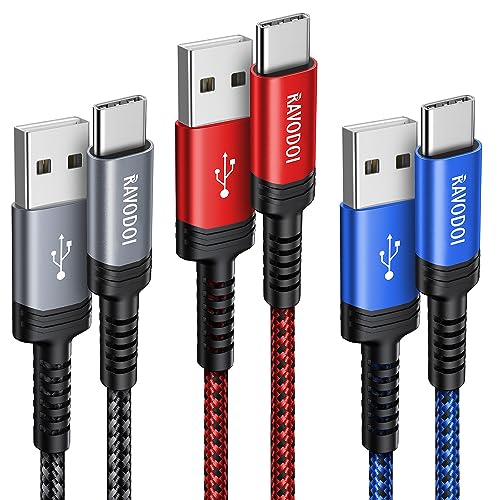USB C Kabel[3St&uuml;ck 3M],USB auf USB C Kabel Nylon Ladekabel USB Typ C Schnellladekabel f&uuml;r Samsung Galaxy S22 Ultra S21 S20 S23 S10 A12 A21s A20e A40 A32 A52S,Google Pixel 7 6,Google Pixel,Switch,PS5
