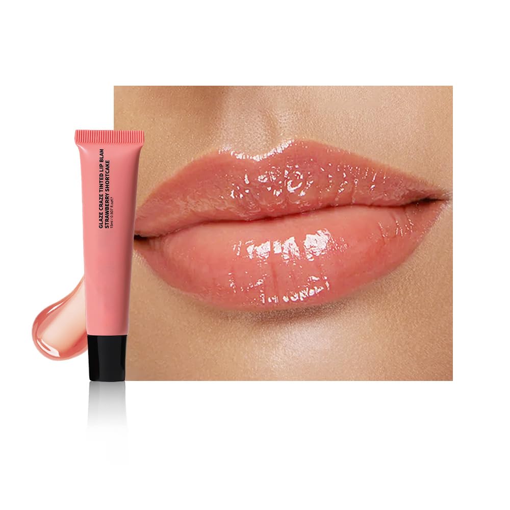 Summer Lip Butter Lip Balm Glow Reviver Lip Gloss Melting Lip Serum Ultra-Hydrating Natural Vegan Lip Balm Sheer-Tinted