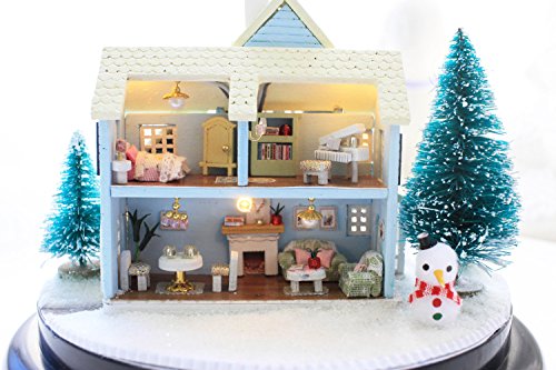 Flever Dollhouse Miniature Diy House Kit Creative Room With Furniture And Cover For Romantic Valentine's Gift(Nordic Fairy Tale) #TOP4