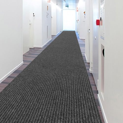 Alfombra pasillera antideslizante emmevi de moqueta gruesa para interior y exterior de 100x400 cm 6